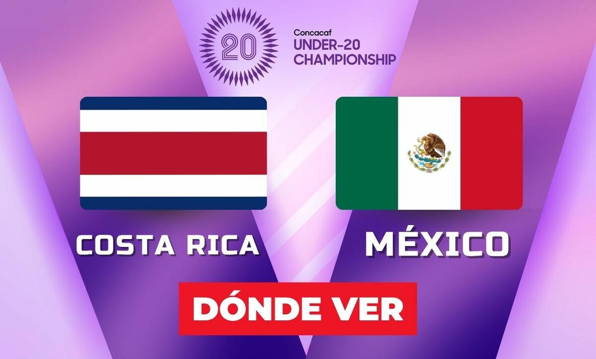 Dónde ver Costa Rica vs México: Campeonato Concacaf U20 2026 HOY