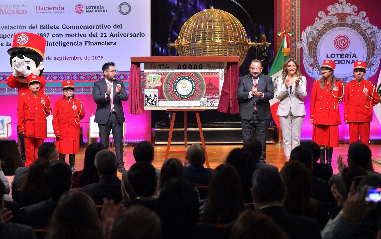 Lotería Nacional lanza billete por 22 años de la UIF: fecha del sorteo y premio de 17 millones de pesos