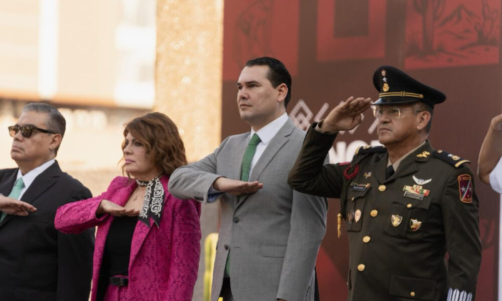 Gobierno de Sonora inicia el mes patrio con honores a la Bandera y un llamado a fortalecer el compromiso con México