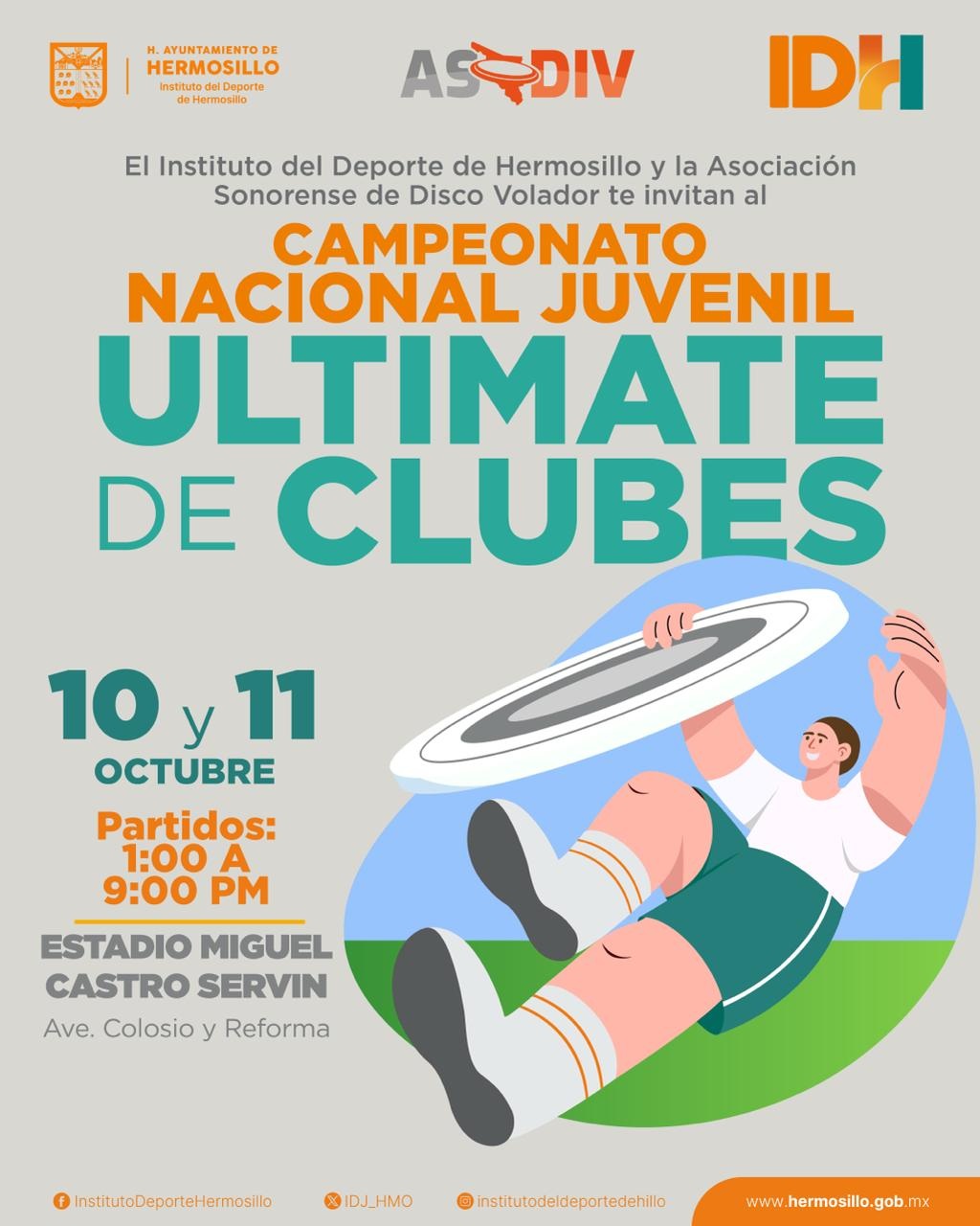 Albergará Hermosillo el Campeonato Nacional Juvenil de Ultimate Frisbee