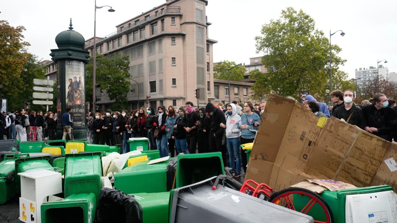 "No queremos migajas": los estudiantes franceses vuelven a la calle